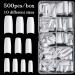 AORAEM White French Tips 500Pcs - Press On Fake Nails for Acrylic Nails - Buy Online on SooperMarket.com