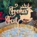 Merry Christmas Wooden Cake Topper - Festive Cake Decoration for Holiday Celebrations - Buy Online on SooperMarket.com