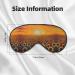 SSIMOO Sunflower Field Sunset Eye Mask - Soft Breathable Sleep Patch for Women | Perfect for Travel & Relaxation - Buy Online on SooperMarket.com