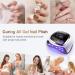 Naxbey UV Gel Nail Lamp 168W - Professional 7.5-inch LCD Touchscreen 4 Timer Settings Car Sensor - Perfect for Beginners & Home Salon - Buy Online on SooperMarket.com