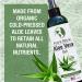 Organic Aloe Vera Gel - 100% Pure Cold Pressed for Face, Hair, Acne, Sunburn & More - 8 oz - Buy Online on SooperMarket.com