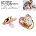 Gold Baby Pacifier Set - Rhinestone Covered Lightweight Pacifier for 6-18 Months - Stylish & Safe Home Use (Letter F) - Buy Online on SooperMarket.com