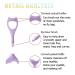 SILICONE Winged Eyeliner Stencil Mermaid Mascara Guard | Reusable Purple Eyelash Tool - Buy Online on SooperMarket.com