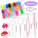 2012-Part Elastic Hair Strap Set - 2000 Mini Hair Gums with Organizer Box | Soft Colorful Hair Ties for Little Girls - Buy Online on SooperMarket.com