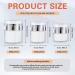 3Pcs Portable Airless Pump Cosmetic Containers - 15ml, 30ml, 50ml Sizes - Refillable Travel Bottles for Lotions, Creams, Makeup - Buy Online on SooperMarket.com