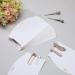 Geyee 50pc Hair Clip Display Cards - White Cardboard Organizer for Hair Bows & Barrettes - Buy Online on SooperMarket.com