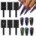 TROONZ Manicure Tool - Manicure Stick Wand Set - Portable Cat Eye Gel Nail Polish Magnet Wand for Beginners Girls Women Manicurists