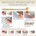 Buy Luvadeyo 24 PCs Press on Nails - Medium Almond Stiletto Fake Nails with Glue | Acrylic Nails for Women & Girls - Fast International Shipping - Buy Online on SooperMarket.com