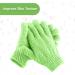 Exclaim Beauty Exfoliating Gloves - Dual Texture Bath Gloves for Shower, Spa & Massage - Dead Skin Remover with Adjustable Straps - Single Light Green - Buy Online on SooperMarket.com