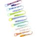 JZK 7 Pack Multicolor Silicone Baby Dummy Clip Rings + Pacifier Holder Straps for Boys | Mam Soothers | Baby Boy's Dummy Accessories - Buy Online on SooperMarket.com