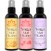Yoga Mat Cleaner Spray Kit (Pack of 3) Includes a Microfiber Towel Restores and Refreshes Yoga Mats (Lavender Fresh Roses Energy Citrus)