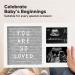 Felt Letter Board Baby Keepsake - Gender Reveal Gift - Ultrasound Picture Frame - Buy Online on SooperMarket.com