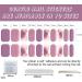 Semi Cured Gel Nails Strips 20PCS Burple Glitter Self Adhesive Gel Nail Stickers Soft Full Nail Wraps Waterproof Gel Nail Strips Decal with Nail File & Stick UV/LED Lamp Required - Buy Online on SooperMarket.com