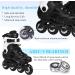 Unisex ABEC-7 Inline Skates - White Men's 11 / Women's 11.5 - 85A Wheels - Adult Fitness Skates - Buy Online on SooperMarket.com