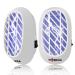 2 Packs Bug Zapper Indoor Plug in Fly Zapper Electric Fly Traps Indoor for Home Use Fruit Fly Traps Indoor Living Room Kitchen Bedroom