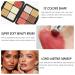 12 Colors Cream Makeup Palette for Cheeks - Blush Contour Concealer & Highlighter - Waterproof & Long-Lasting with Brush - Multi-functional Face Palette (Set #05 - Buy Online on SooperMarket.com