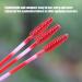 Eyelash Brush Mini Makeup Brushes Mascara Wands Mascara Wands Applicator Disposable Eyebrow Brush Set 200pcs Eyelash Extension Cosmetic Tool (Bright Red) - Buy Online on SooperMarket.com