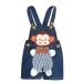 KIDSCOOL SPACE Baby Girl Jean Overalls Toddler Denim Cute 3D Bunny Outfit 6-12 Months Blue-2084