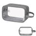 Narwey Clear Travel Toiletry Bag for Women Traveling Dopp Kit Makeup Bag Organizer for Toiletries Accessories Cosmetics (Grey) Y-grey