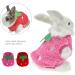 2PCS Strawberry Guinea Pig Winter Apparel Coats - Small Pet Warm Costumes for Rabbits, Ferrets, Chinchillas, Kittens - 3XS - Buy Online on SooperMarket.com