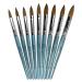 PANA Pure Kolinsky Hair Acrylic Nail Brush - Size 8 Teal Wood Handle - Buy Online on SooperMarket.com