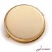 Jinvun 24k Gold Electroplate Makeup Mirror - Luxury Round Vanity Mirror for Women - Compact Cosmetic Mirror with Diamonds - Perfect Gift Idea - Buy Online on SooperMarket.com