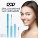 Pop Sonic USB Charge Anywhere Toothbrush (Hawaiian Blue) | Rechargeable w/40,000 Brush Strokes/Min - Long-Lasting Bristles - for Teens & Adults - Buy Online on SooperMarket.com