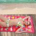 Auxory 30x60 Microfiber Beach Towel for Travel - Quick Dry, Sand Proof, Super Absorbent - Ice Cream Design - Ideal for Swimmers, Men, Women, Kids - Buy Online on SooperMarket.com