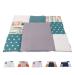 ULLENBOOM wrapping 85x75 cm forest animals petrol (made in EU) - diaper pad and suitable for on the go.