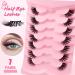 7 Pairs of Half Eyelashes Cat Eye 12 mm Short Cat's Eye Artificial Eyelashes Natural Look 1/2 Corner False Eyelashes Set 3/4 Corner Eyelashes Reusable Lightweight Makeup Eyelashes (1-33) 7P-HF-1-33 - Buy Online on SooperMarket.com
