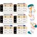 Actinput 4 Pairs Compression Stockings for Men & Women - Colorful Support Socks for Sports Travel & Work - Blue S-M - Buy Online on SooperMarket.com