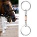 Salutuya water bridle Double broken water bridle stainless steel 11.5 cm double broken anatomically shaped mouth -friendly bit with gentle action.