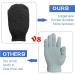 Sibba 2 Pairs Exfoliating Gloves - Body Scrubber for Shower Bath Tan Removal & Keratosis Pilaris - Exfoliating Mitt for Removing Dirt and Dead Skin (Black) - Buy Online on SooperMarket.com