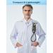 Top-Grain Leather Stethoscope Holder - Durable Magnetic Closure for Easy Access | Ideal for Doctors & Nurses | Green - Buy Online on SooperMarket.com