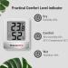 ThermoPro TP49 Digital Mini Thermo-Hygrometer | Accurate Indoor Temperature & Humidity Monitor | Ideal for Greenhouses & Living Rooms | Smiley Indicator | White - Buy Online on SooperMarket.com