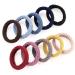 80 Pcs Seamless Cotton Hair Ties for Women - Elastic Wave Style Bands for Curly & Thick Hair - Buy Online on SooperMarket.com