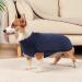 Heywean Dog Sweatshirt - Stretch Fleece Vest for Small & Medium Dogs | Winter Indoor & Outdoor Pet Clothing - Dark Blue - Buy Online on SooperMarket.com