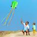 Hengda Kite Pack: 3 Colors Easy Flyer Octopus Kite for Kids - Large 31 Wide with Long Tail - Beach or Park Fun - Red, Green, Blue - Buy Online on SooperMarket.com