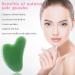 3-Piece Gua Sha Facial Tool Set | Natural Resin Stone Scraping Massage for Face & Body | Pink Dark Green Black - Buy Online on SooperMarket.com