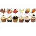 24 Pcs Glitter Thanksgiving Cupcake Toppers for Thanksgiving Day Decorations Fall Theme Turkey Maple Leaf Pumpkin -Thanksgiving Cake Topper for Thanksgiving Party Supplies (Mixed A) - Buy Online on SooperMarket.com