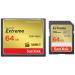 SanDisk 64GB Extreme CompactFlash Memory Card UDMA 7 Speed Up to 120MB/s - SDCFXSB-064G-G46 & 64GB Extreme SDXC UHS-I Memory Card - C10 U3 V30 4K UHD SD Card - SDSDXV2-064G-GNCIN 1 Count (Pack of 1) Memory Card + 64GB Memory Card