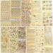 Gold Nail Foil Transfer Stickers - Holographic Designer Nail Art Supplies - 3D Glitter Line Manicure Accessories - 16 Sheets - Buy Online on SooperMarket.com