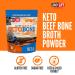LonoLife Keto Beef Bone Broth Powder - Grass Fed, High in Collagen Protein, Paleo & Keto Friendly, Gluten-Free - 8oz Bulk Container (15 Servings) - Buy Online on SooperMarket.com