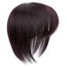 1PC Human Hair Topper Thinning Hair Topper Clip in Hairpieces Short Hair Wigs 20cm Dark Brown Hair Extensions for Women
