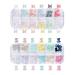 3D Nail Charms 2 Boxes Clear Aurora Butterfly Teddy Bear Nail Art Charms Nail Rhinestones and Gems for Nail Art Decoration DIY Crafts (D)