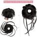 REECHO Messy Bun Hair Piece - Super Long Curly Wavy Updo Hair Extension in Black - Buy Online on SooperMarket.com