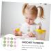 EXCEART 2pcs 1 12pcs Clothing Accessories Knitted Flower Charm Child Crochet Hair Accessories Yarn Purple Greenx2pcs 5X5X1CMx2pcs - Buy Online on SooperMarket.com
