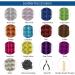 Iriisy Feather Hair Extensions & Tinsel Kit - 51 Pieces, 25 Colors - Sparkling Synthetic Hair Accesories for Christmas, Women, Cosplay - Buy Online on SooperMarket.com