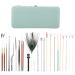 Ear Wax Removal Tool Set - 23 Piece Double Ended Ear Picks Stainless Steel Mint Green Ear Scoop - Ear Pick Sets - Buy Online on SooperMarket.com