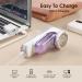 Rechargeable Fabric Shaver - Electric Lint Remover with 6-Leaf Blades for Clothes & Furniture - Purple Couch Pilling Remover - Buy Online on SooperMarket.com